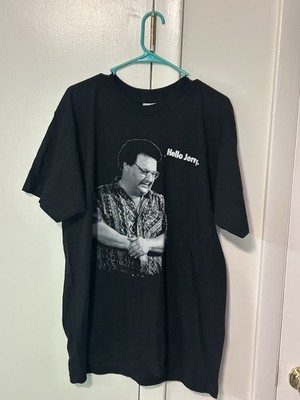 Vintage 1996 90s XL Seinfeld Jerry Newman TV Show Sitcom Promo T-Shirt Black USA