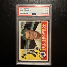 1960 TOPPS BILL SKOWRON #370 PSA 2 YANKEES