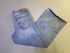 Levis 94 Baggy Wide Leg Jeans Mens 30x31 Blue Relaxed Denim Light Wash Pants