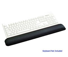 Fellowes Gel Wrist Rest - Graphite/Platinum - Gel, Lycra - Wear/Tear Resistant
