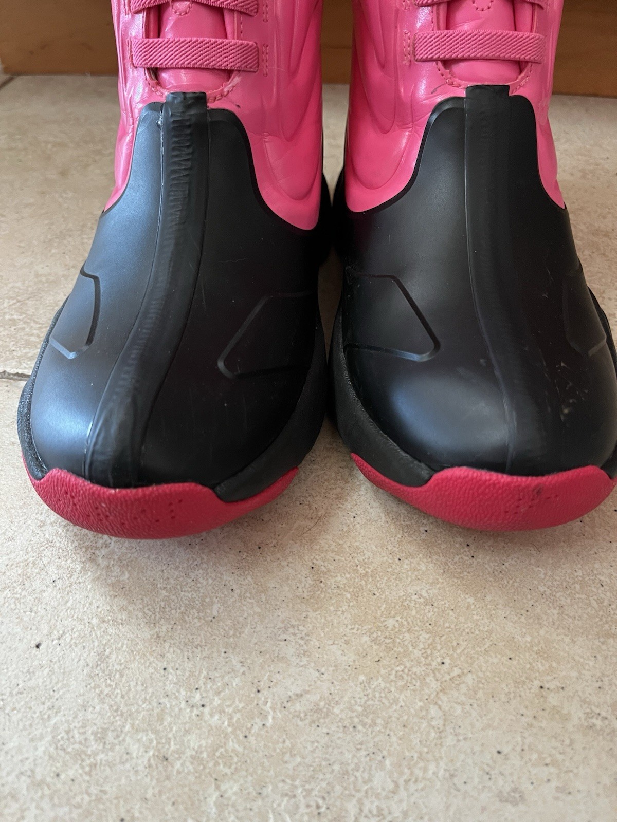 Jordan’s Drip Pink And Black Waterproof Sneakers Boots Sz 3 image 8