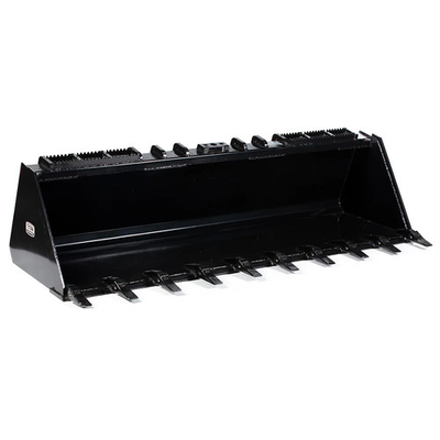 #ad #ad Titan Attachments 84quot; Skid Steer Dirt Bucket with Bolt On Teeth Rated 3200 LB $2229.99