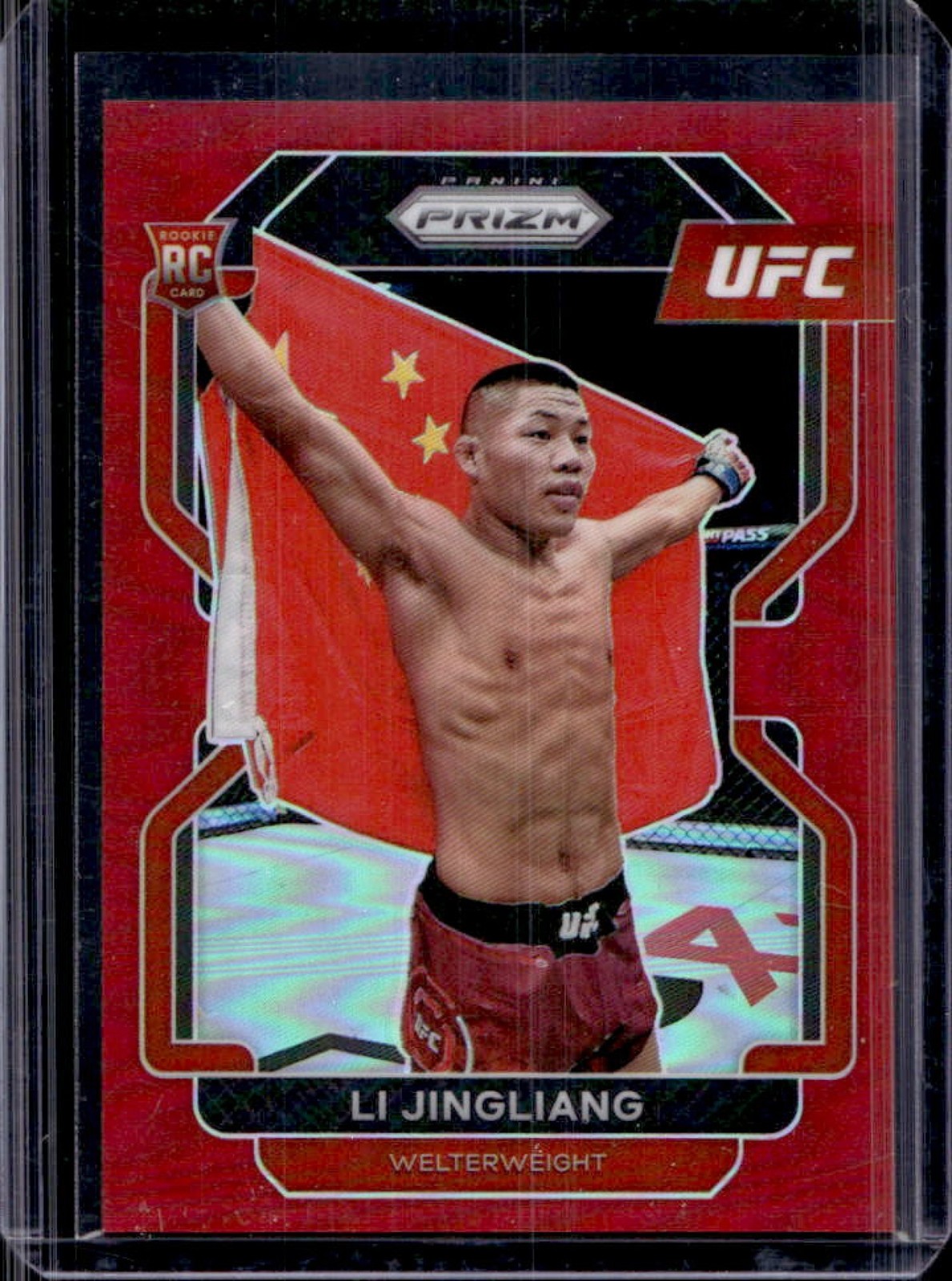 2022 Prizm UFC Li Jingliang RC Red Prizm Rookie #/299