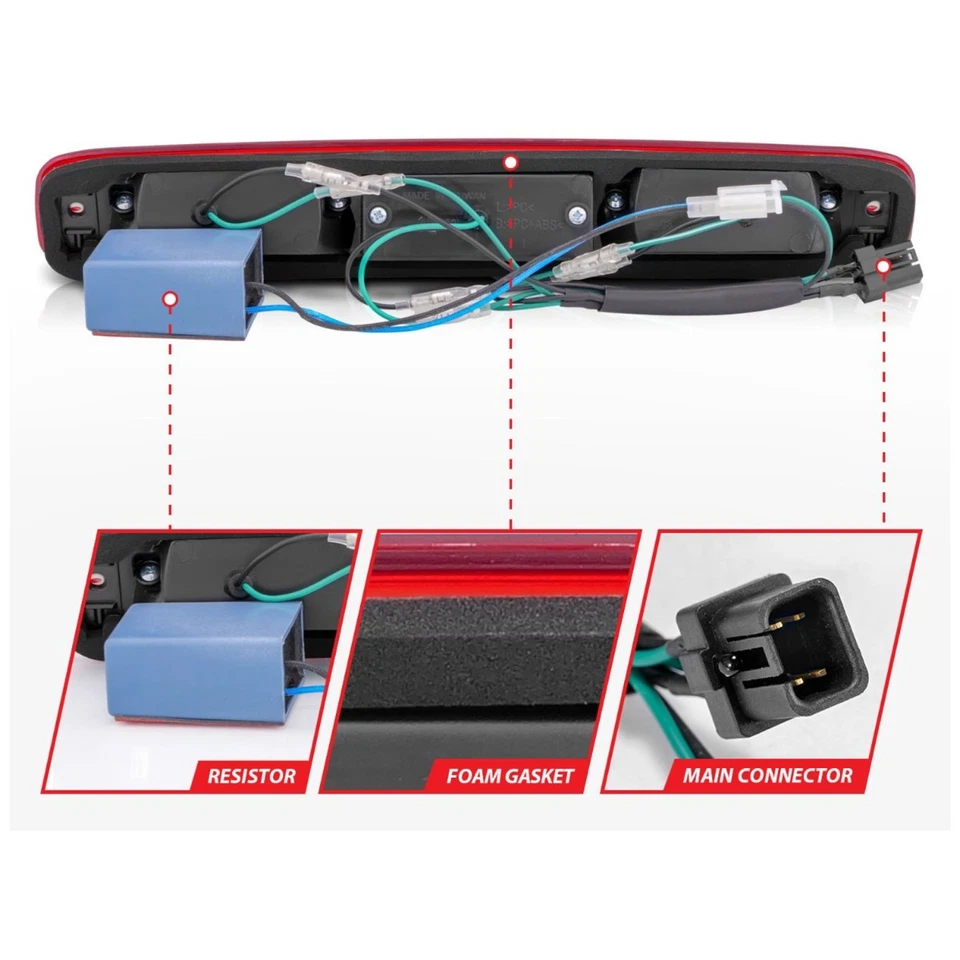 531029 Anzo Third Brake Light Lamp for Chevy GMC Sierra 1500 Truck 3500 2500 HD - Image 4 of 4