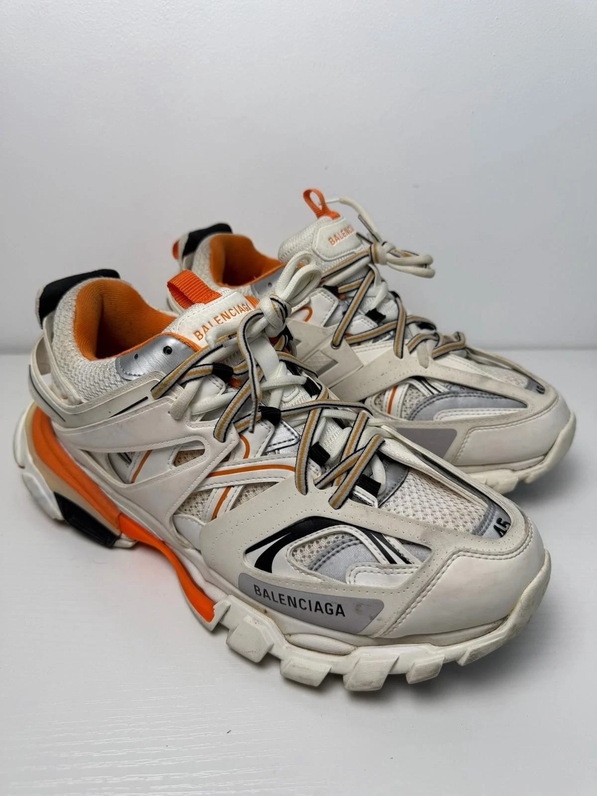 Balenciaga — Balenciaga Track Sneaker White/Orange SZ 12 Men’s