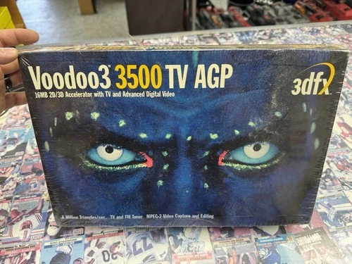 3Dfx Vodoo 3 3500 TV AGP New Sealed See Photos