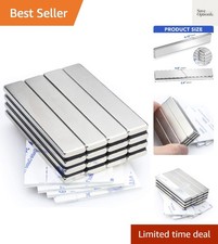 16 Pack Strong Neodymium Magnets 60x10x3 mm   Double-Sided Adhesive Convenience