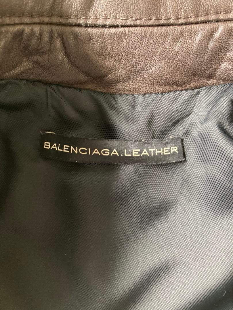 USED [BEAUTIFUL CONDITION] BALENCIAGA LEATHER JACKET RIDERS ACCEPTABLE thumbnail 9
