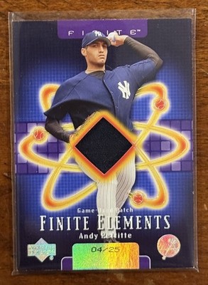 2003 Upper Deck Finite Elements Game Used Patch /25 Andy Pettitte #AP Yankees
