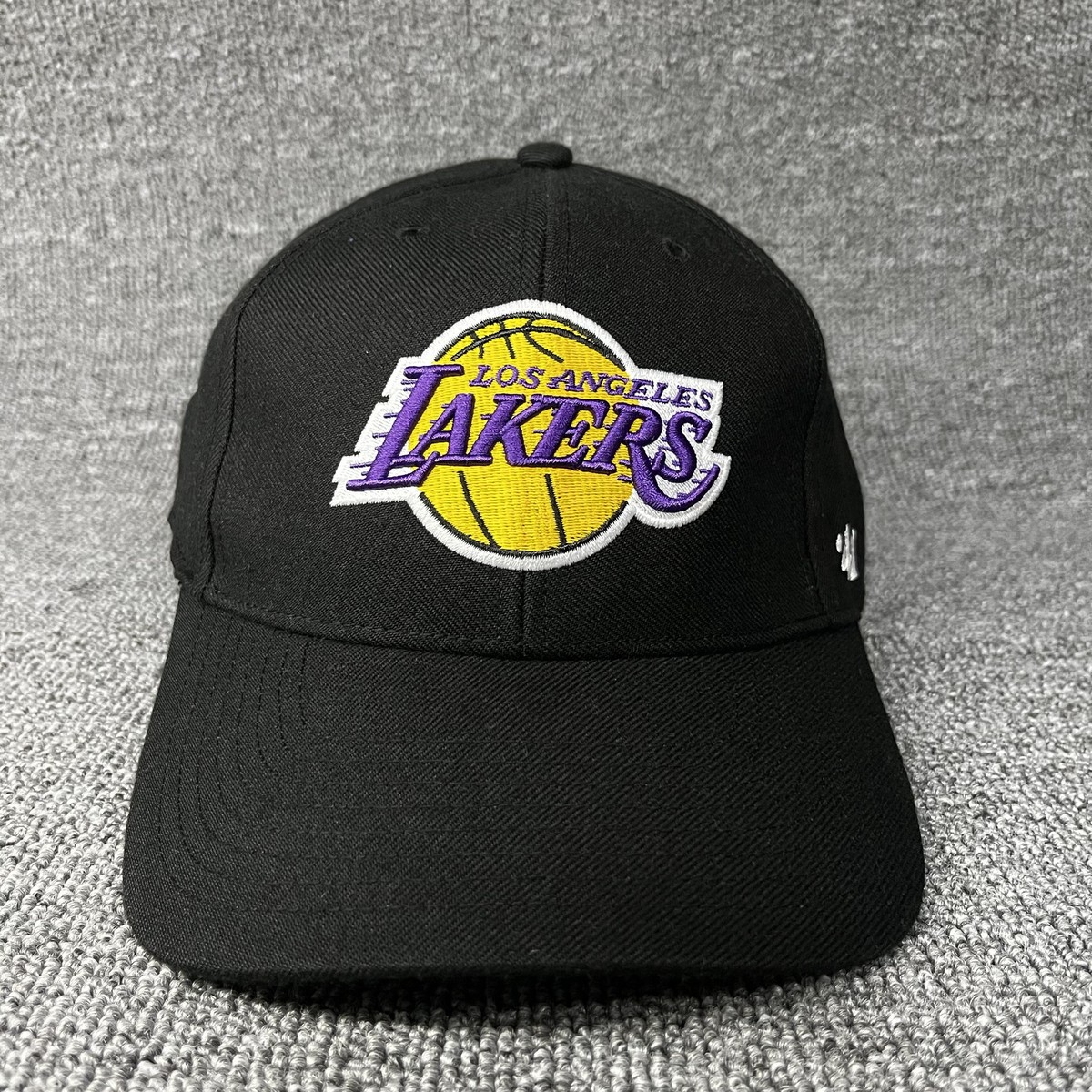 New '47 Los Angeles Lakers Black Adjustable Baseball Cap Hat OSFA