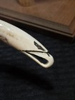 TED MILLER Handmade Custom Knife with Turquoise Handle Vintage with Custom Stand — photo 9