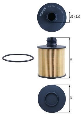 NEU - Knecht OX779D ÖLfilter FüR Alfa Romeo Passend FüR Fiat Jeep Lancia-image