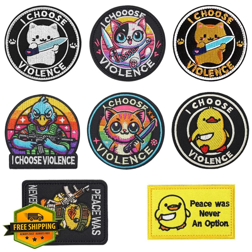 Patchins I Choose Violence Duck Patches