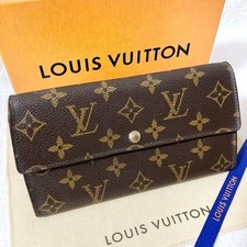 Excellent condition LOUIS VUITTON Portefeuille Sara Monogram Long Wallet Folding