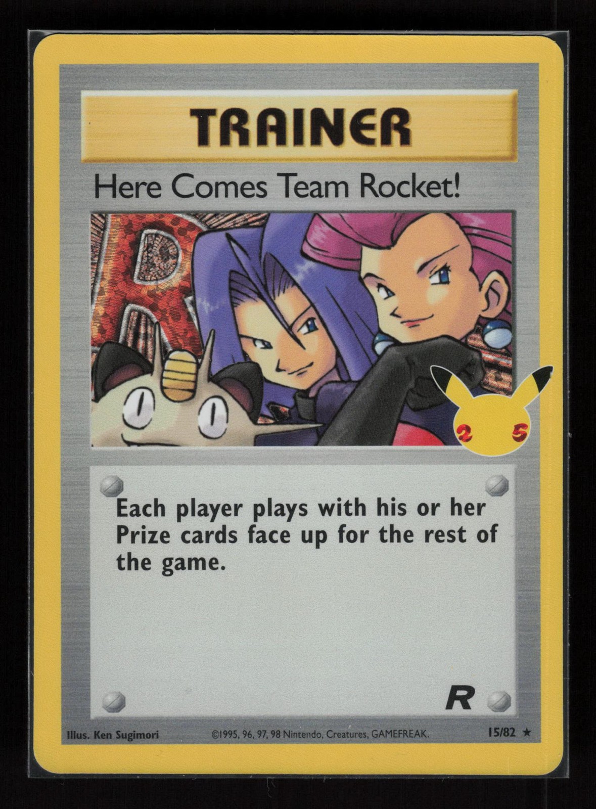 Here Comes Team Rocket! 15/82 Holo Celebrations: Classic Collection Pokemon NM