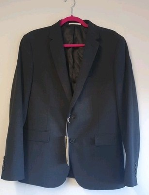 Kin dunkelgraues festliches Sakko 40 S Slim Fit Vier-Wege-Stretch