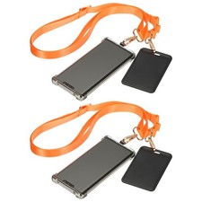 2Pcs Universal Cell Phone Lanyard for Concerts, Orange