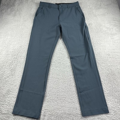 Hurley Performance Tech Pants Mens 30x32 Blue Chino Golf Hybrid Wicking Stretch