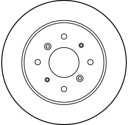 2 uds disco de freno TRW DF1815 para Honda CRX I CRX II Insight Foto 2 de 2