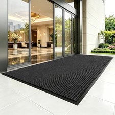 3' X 10' Ft Commercial Heavy Duty Indoor Outdoor Door Mat, Non-Slip Rubber Backi