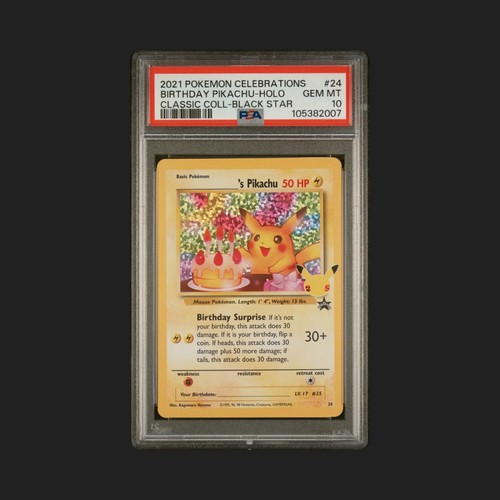 Pokemon ____'s Pikachu Holo #24/53 Celebrations Classic Collection 2021 PSA 10