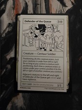 Defender of the Queue Mystery Booster 2 Playtest Cards Magic Gathering MTG MB2
