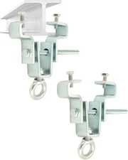 2 Pack Adjustable I Beam Hanger Clamp 2.5-7.5in Punch Bag Hooks Heavy Duty Mount