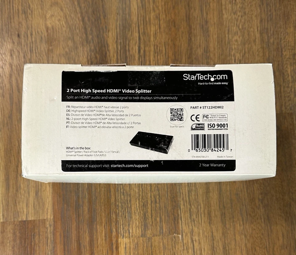 StarTech.Com 2 Port High Speed HDMI Video Splitter & Signal Amplifier - 1 x HDMI - Image 2 of 4