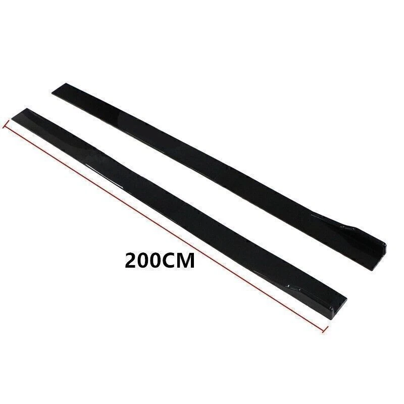 78.7'' Side Skirts Extensions Rocker Panel Lip Gloss Black For Ford Fusion Focus Foto 3 de 4