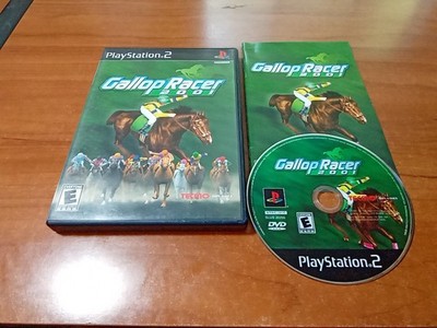 CIB Gallop Racer 2001 (Sony PlayStation 2 PS2, 2001) Complete *TESTED*