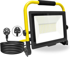 7500LM LED Work Light, Folding Job Site Led Outdoor Flood Light | Plug in Portab