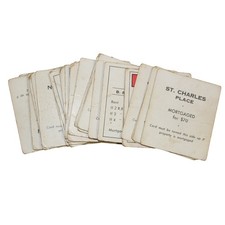 Monopoly Property Cards St Charles Place and Others Vintage Game Cards