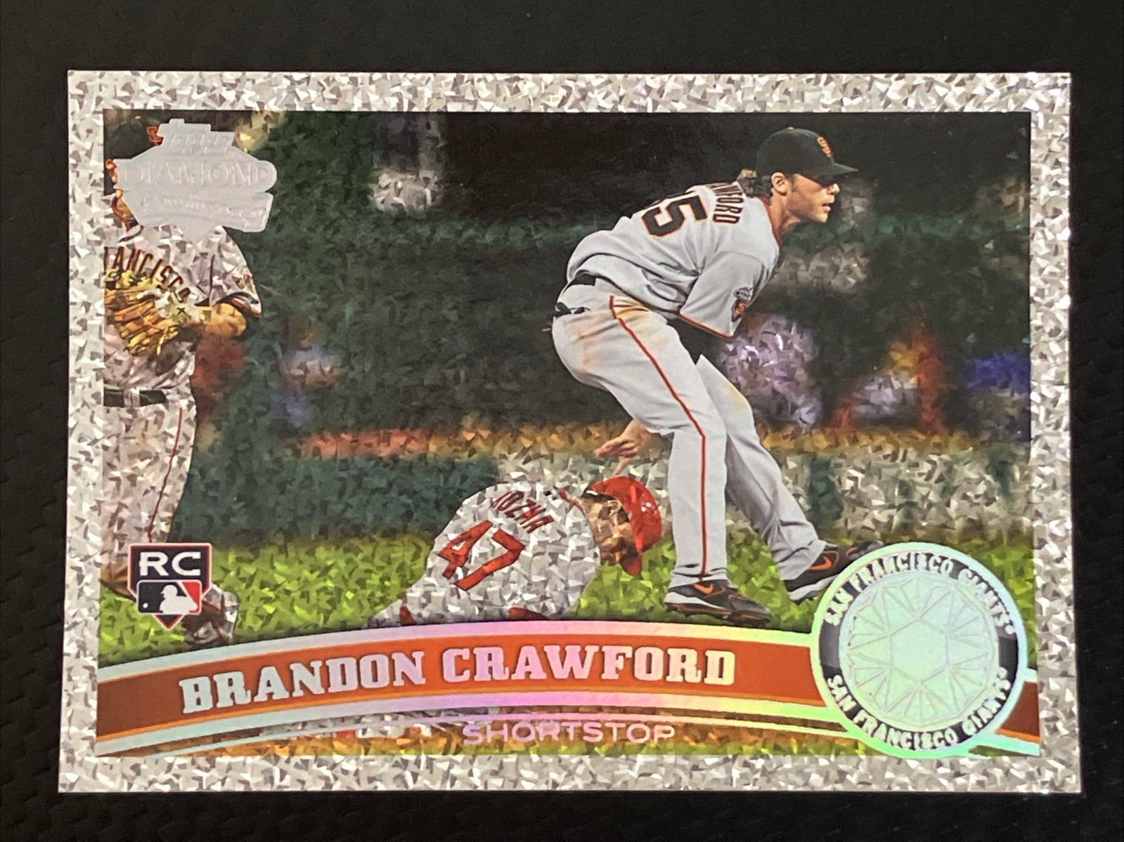 2011 Topps Update BRANDON CRAWFORD Platinum Diamond Rookie Card SP Giants