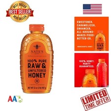 Honey Raw Unfiltered 32oz Squeeze Bottle Pure Natural Sweetener