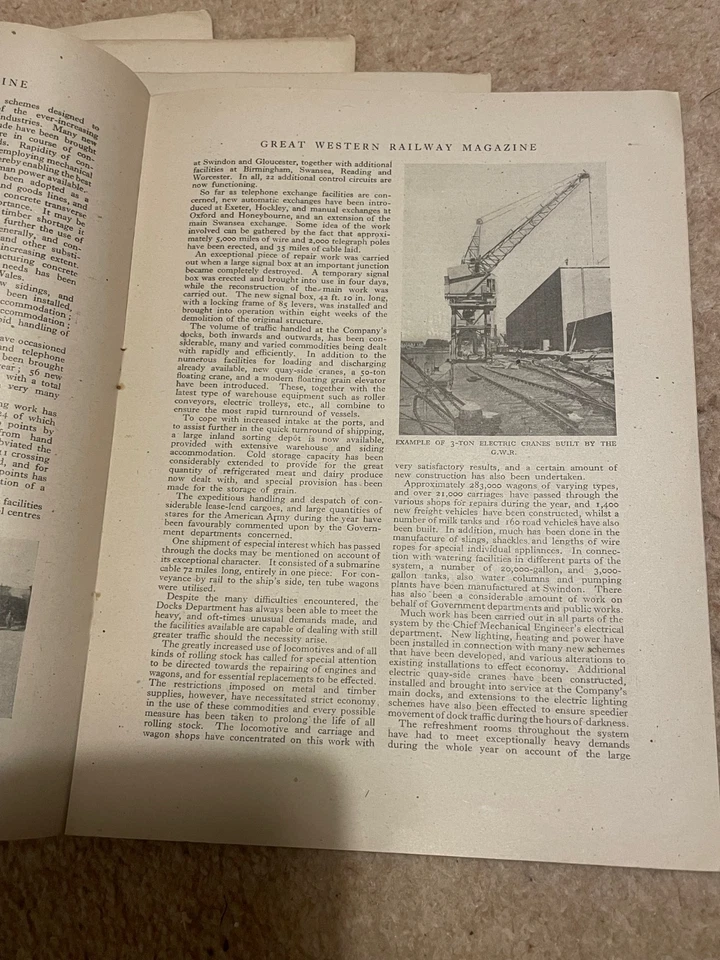 Great Western Railway Magazine 1943, Volume 55. 10 Editions  - Image 3 of 4