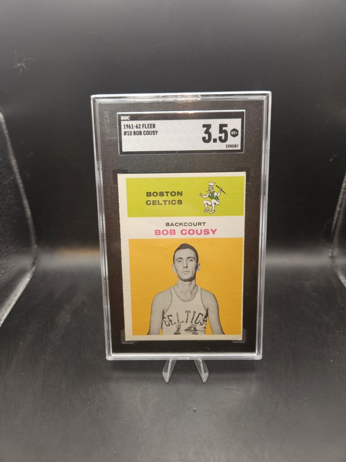 1961-62 Fleer Bob Cousy #10 SGC 3.5 Basketball Celtics-Solid COPY!!