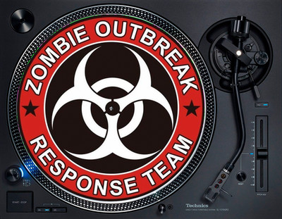 Zombie Outbreak Response Team Horror 12'' Plattenspieler DJ Slipmat Vinyl Technik 