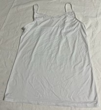 Vanity Fair Xl Women  s Ladies Upper Half Slip Adjustable Straps White