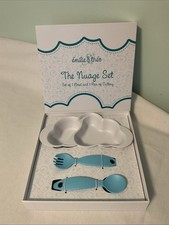Emilie  Theo The Nuage Set Infant Toddler Feeding Bowl  Utensils NIB MSRP 64