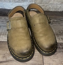 Dr. Martens Jorge II Slingback Clog Mules Sz US Wome  s 7 Green-Brown Leather