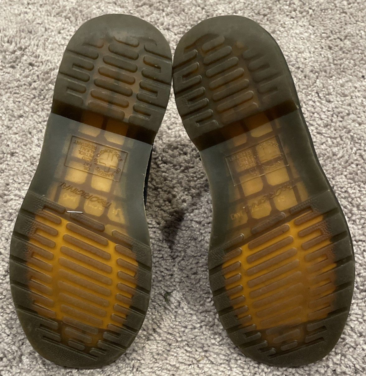 Dr. Martens Doc 11821 Combat Boots Womens Size 5 Black 8-Eye Boots Black Leather thumbnail 8