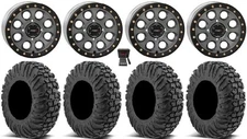 System 3 SB-7 15" Wheels Ti (4+3) 30" MotoVator Tires RZR Turbo S / RS1