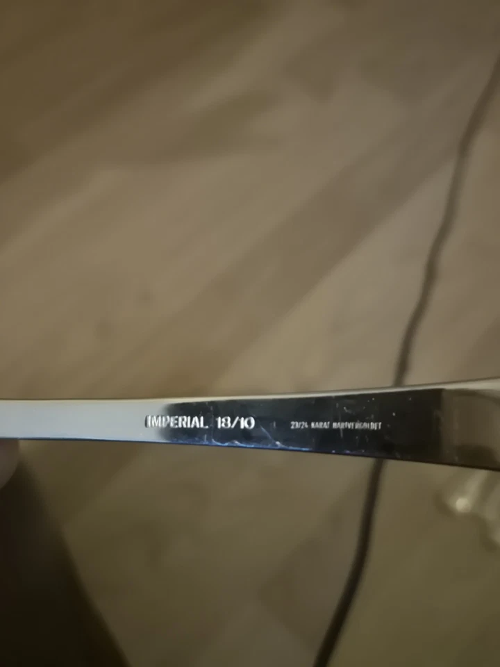 23/24 Karat vergoldetes Besteck Hartvergoldet  Solingen 36 Teile - Bild 2 von 2