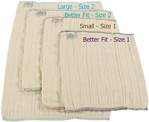 Organic Cotton Prefold Cloth Diapers Soft