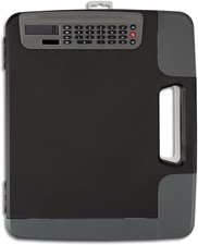 Heavy  Duty Portable Clipboard with Calculator, Black   Multi  Function Clipboard