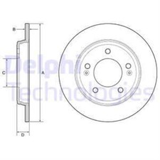 DELPHI 2x Bremsscheibe hinten Ø262 mm für Hyundai Ioniq AE 1.6 GDi Hybrid