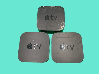 Menge Of 3 Apple TV HD 4th Gen Medien Streamen Geräte A1625, Fehlerhafte, Nicht