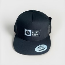 Salty Crew Retro Trucker Hat Black  - New Wit...