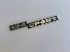 Fiat 124 Sport Rear Chrome Emblem Fiat 124 Sport Rear Chrome Emblem