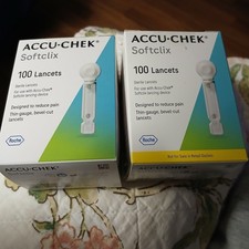 Accu-Chek Softclix Lancets Blood Glucose 200ct 2x100 , expire APR 2029